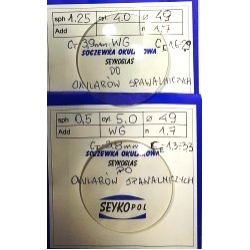 SOCZEWKI Korekcyjne Cylindryczne dla Spawania Gazowego